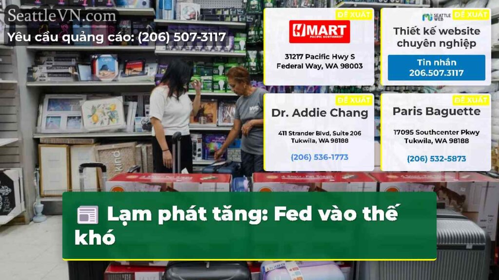 Lạm phát tăng: Fed vào thế khó