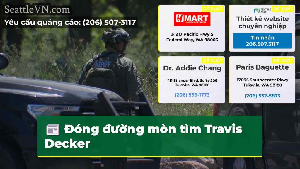Đóng đường mòn tìm Travis Decker