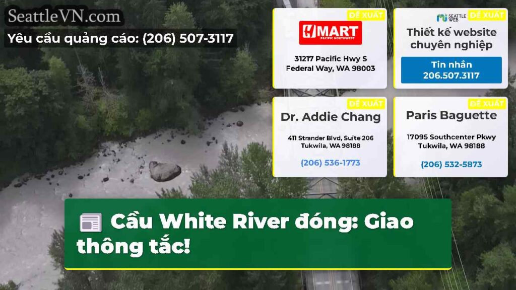 Cầu White River đóng: Giao thông tắc!