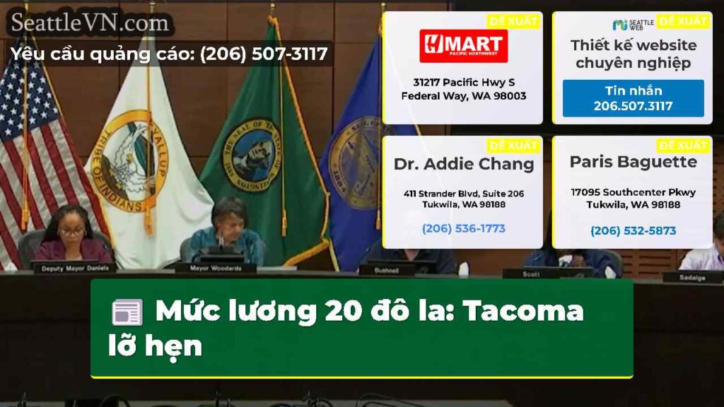 Mức lương 20 đô la: Tacoma lỡ hẹn