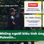 Những người biểu tình ủng hộ Palestin…