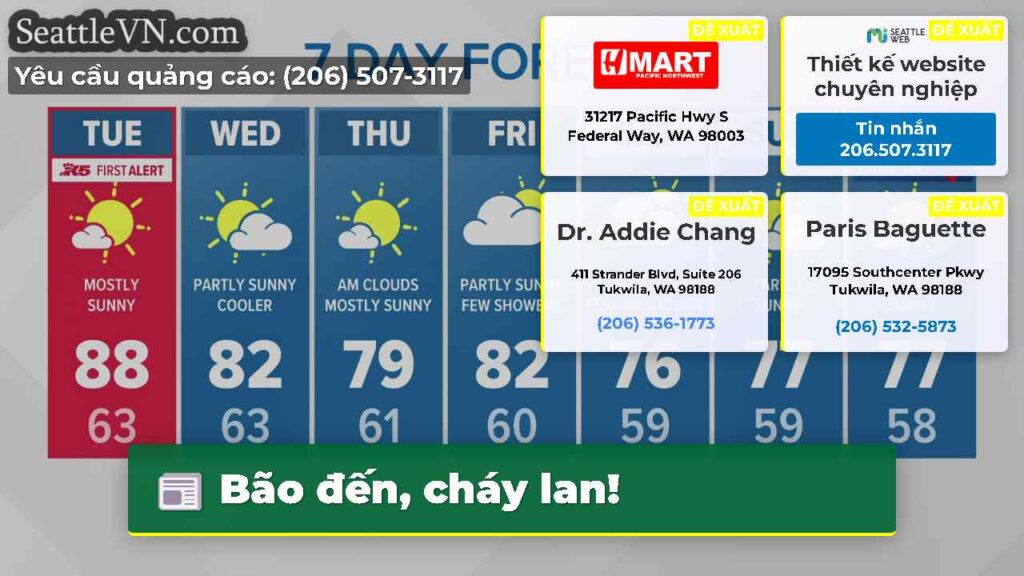 Bão đến, cháy lan!