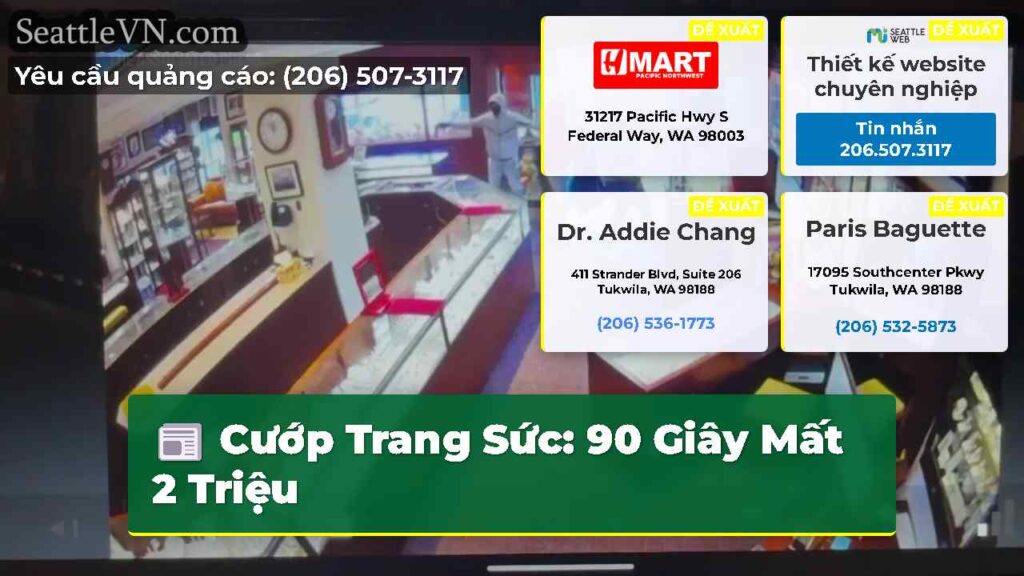 Cướp Trang Sức: 90 Giây Mất 2 Triệu