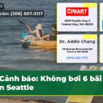 Cảnh báo Không bơi 6 bãi biển Seattle