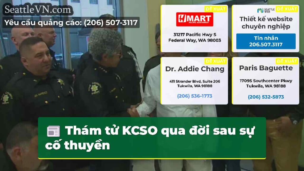 Thám tử KCSO qua đời sau sự cố thuyền