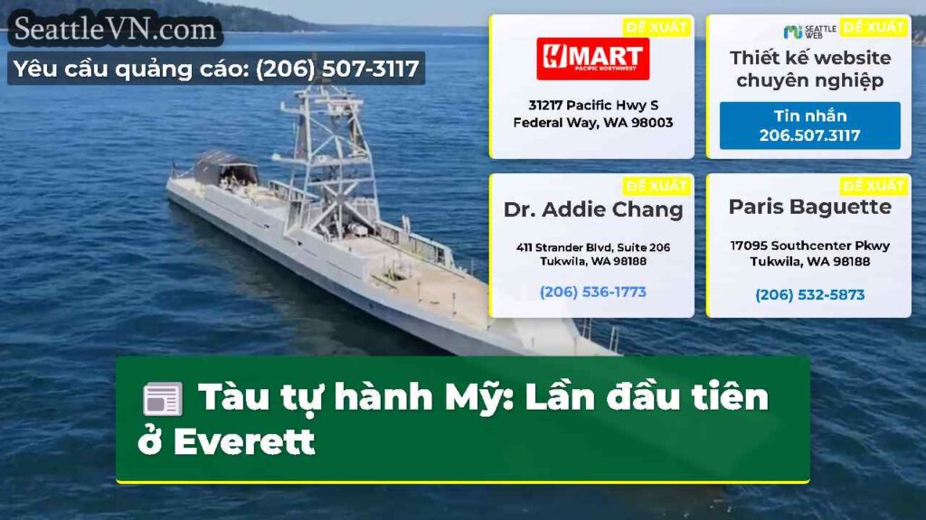 Tàu tự hành Mỹ: Lần đầu tiên ở Everett