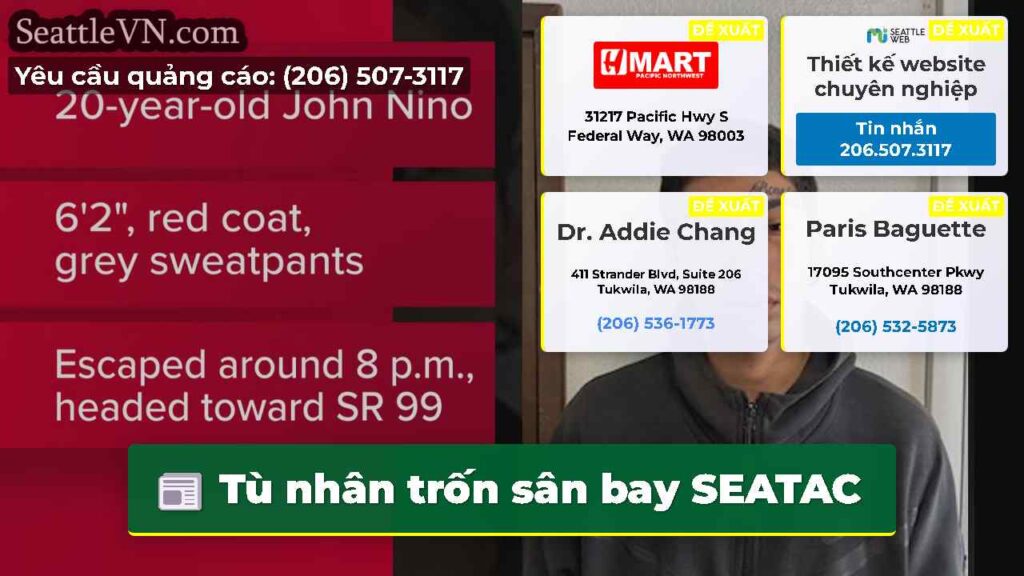 Tù nhân trốn sân bay SEATAC