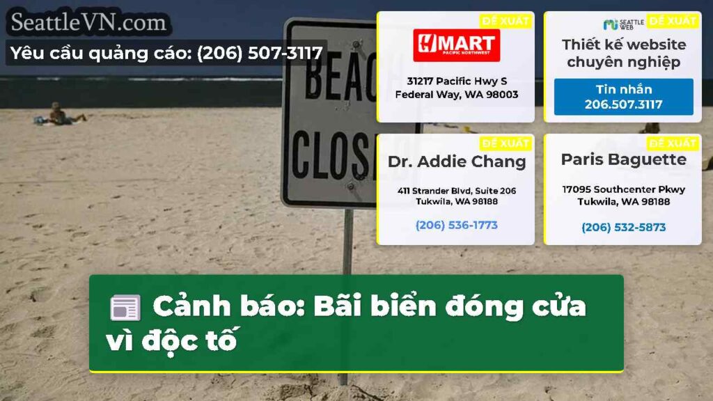 Cảnh báo: Bãi biển đóng cửa vì độc tố