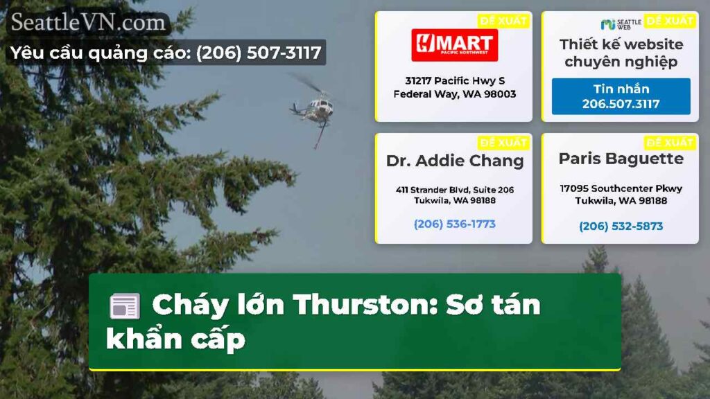 Cháy lớn Thurston: Sơ tán khẩn cấp