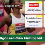 Ngôi sao điền kinh bị bắt