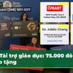 Tài trợ giáo dục 75.000 đô la trao tặng
