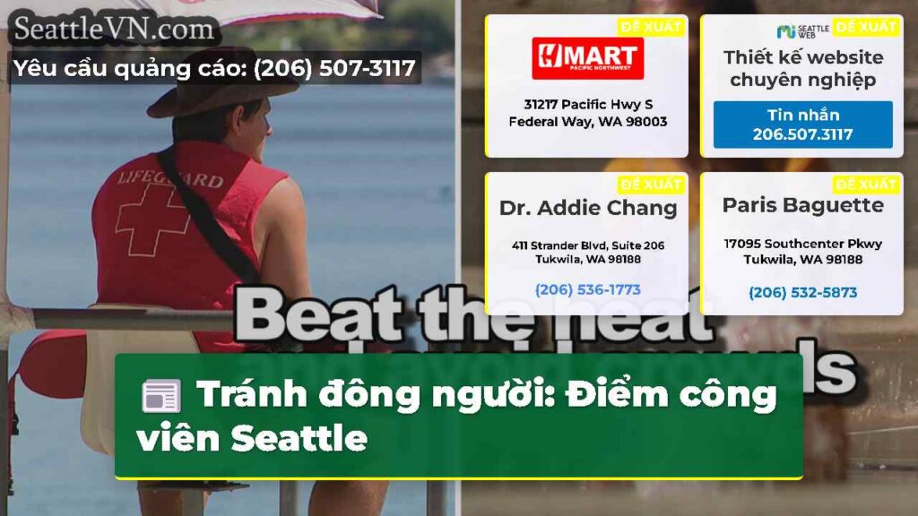 Tránh đông người: Điểm công viên Seattle