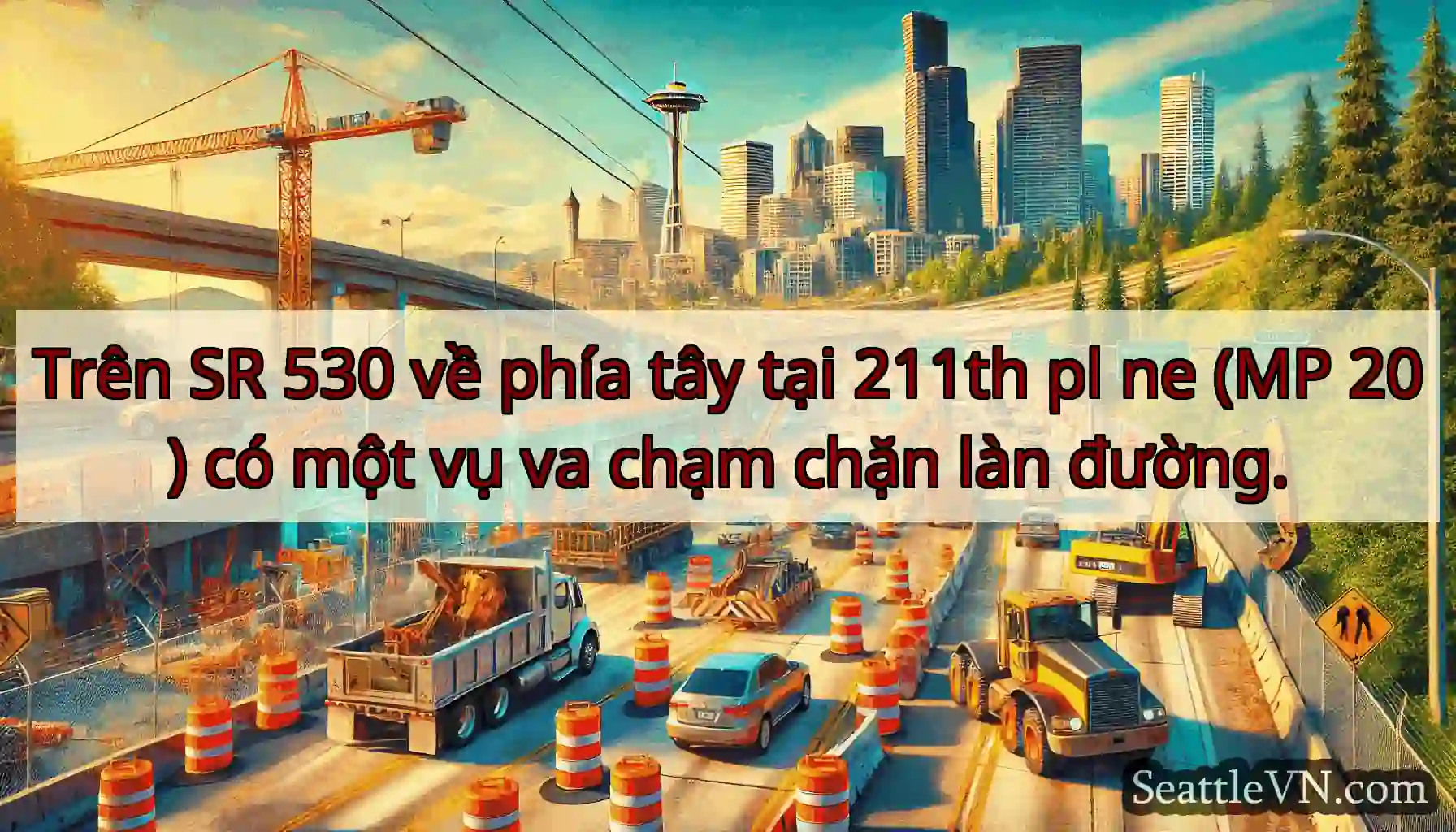 Trên SR 530 về phía tây tại 211th pl ne (MP 20)