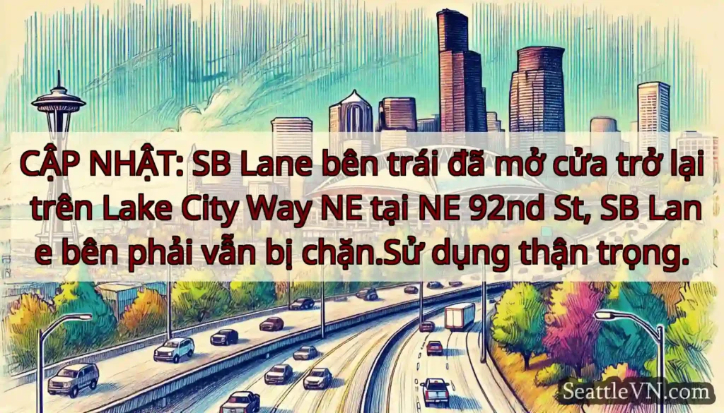 CẬP NHẬT: SB Lane bên trái đã mở cửa trở lại trên