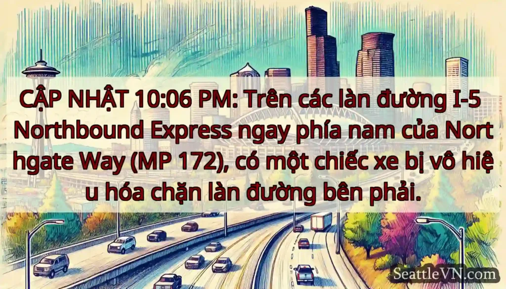 CẬP NHẬT 10:06 PM: Trên các làn đường I-5