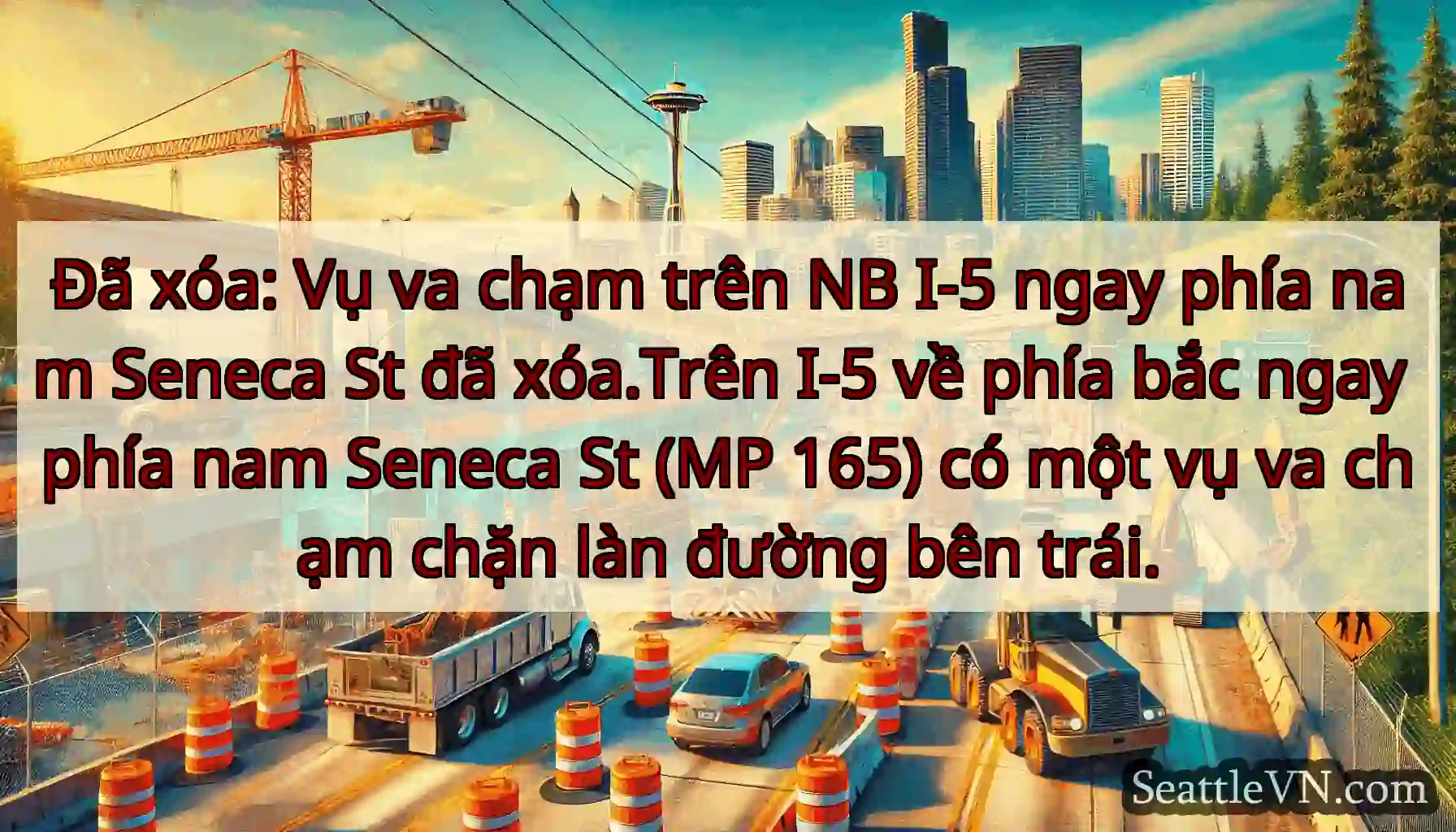 Đã xóa: Vụ va chạm trên NB I-5 ngay phía nam