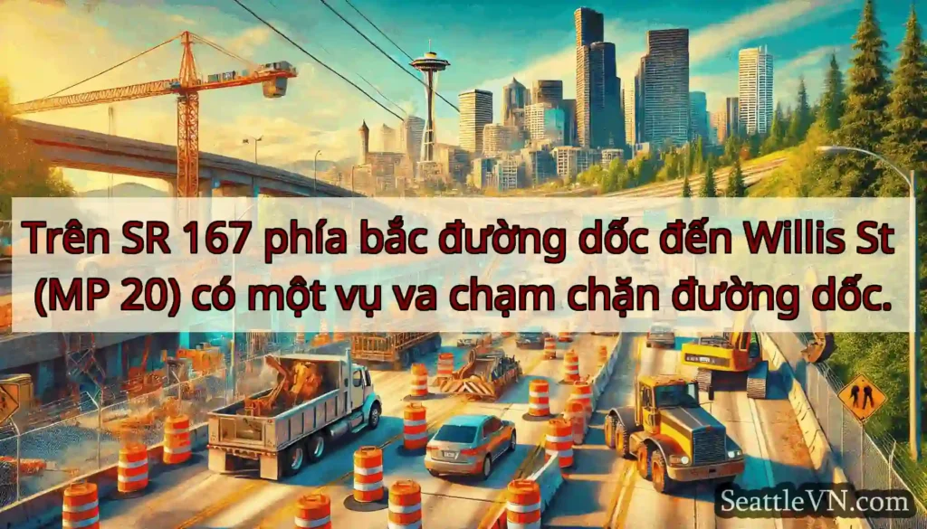 Trên SR 167 phía bắc đường dốc đến Willis St (MP