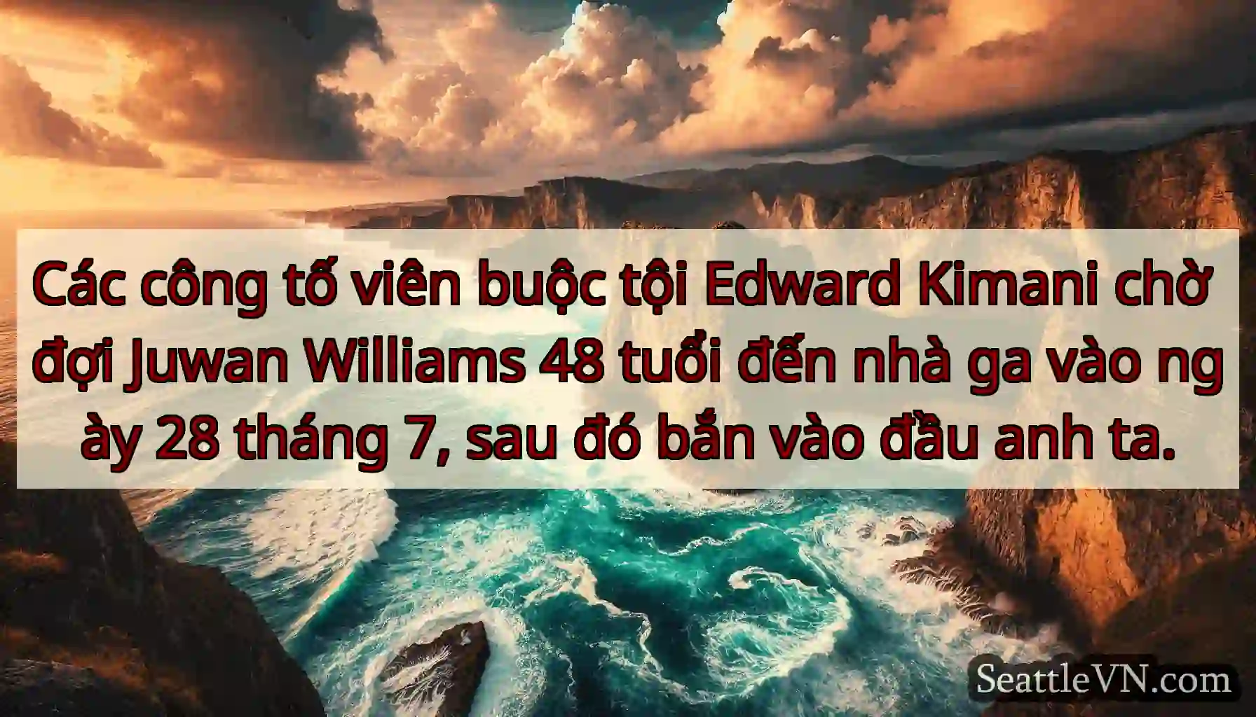 Các công tố viên buộc tội Edward Kimani chờ đợi