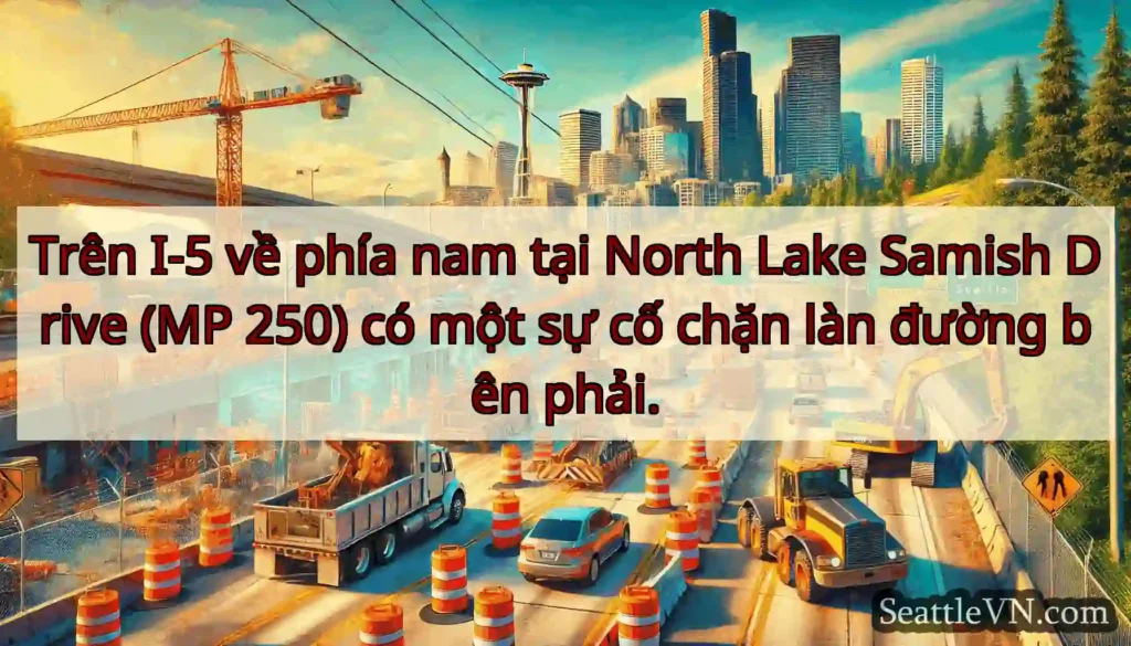 Trên I-5 về phía nam tại North Lake Samish Drive