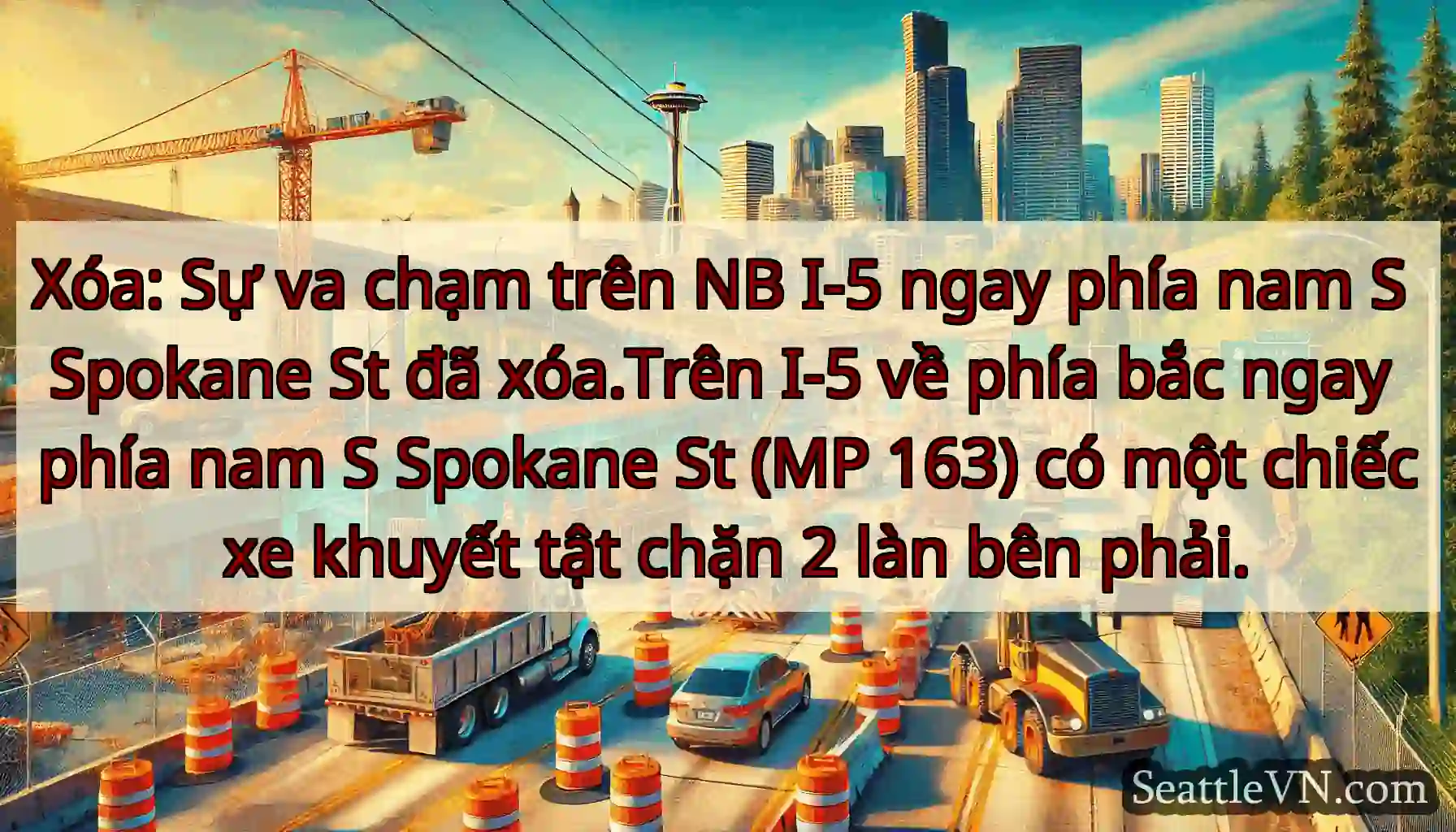 Xóa: Sự va chạm trên NB I-5 ngay phía nam S