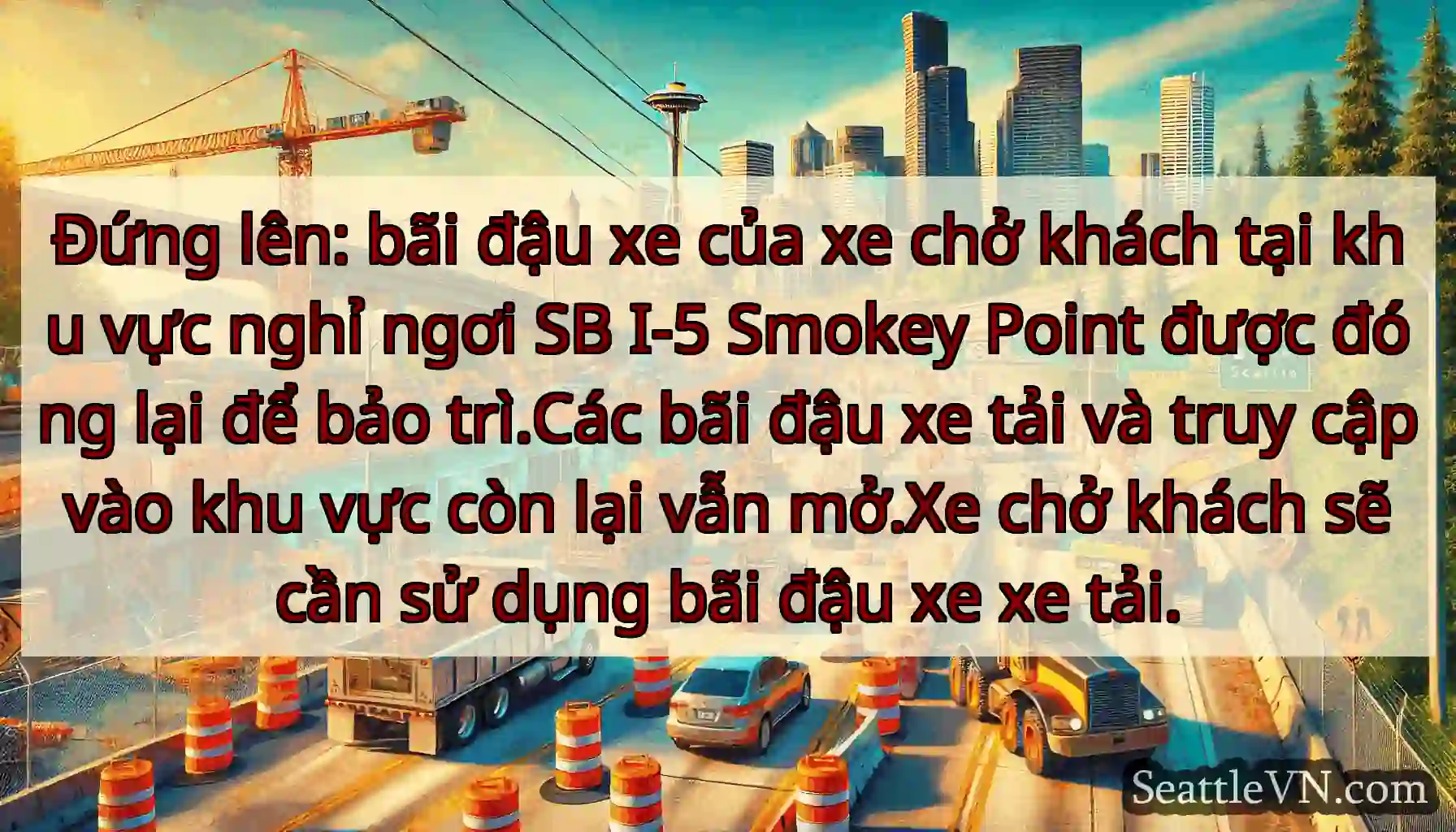 Đứng lên: bãi đậu xe của xe chở khách tại khu vực