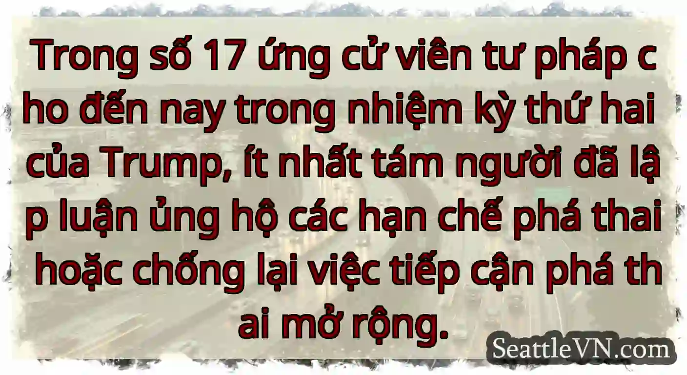 Trong số 17 ứng cử viên tư pháp cho đến nay trong