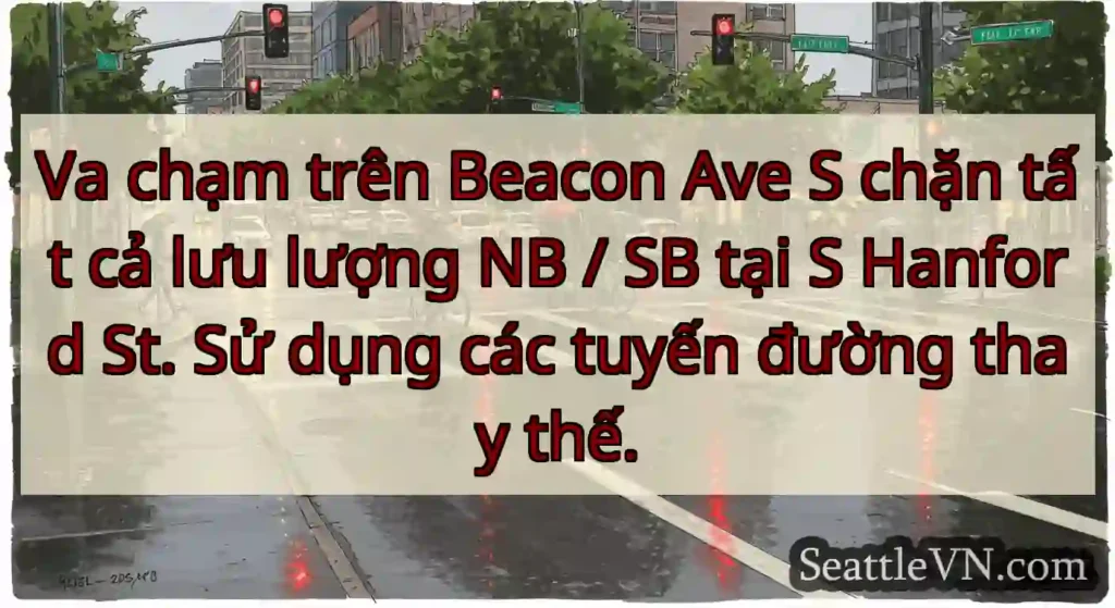 Va chạm trên Beacon Ave S chặn tất cả lưu lượng