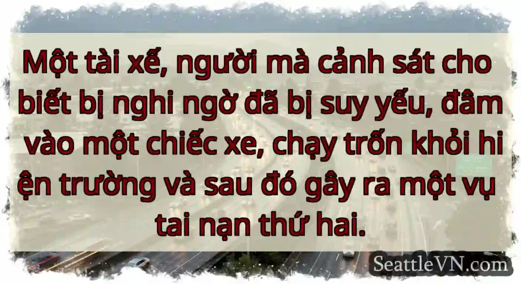 Một tài xế, người mà cảnh sát cho biết bị nghi