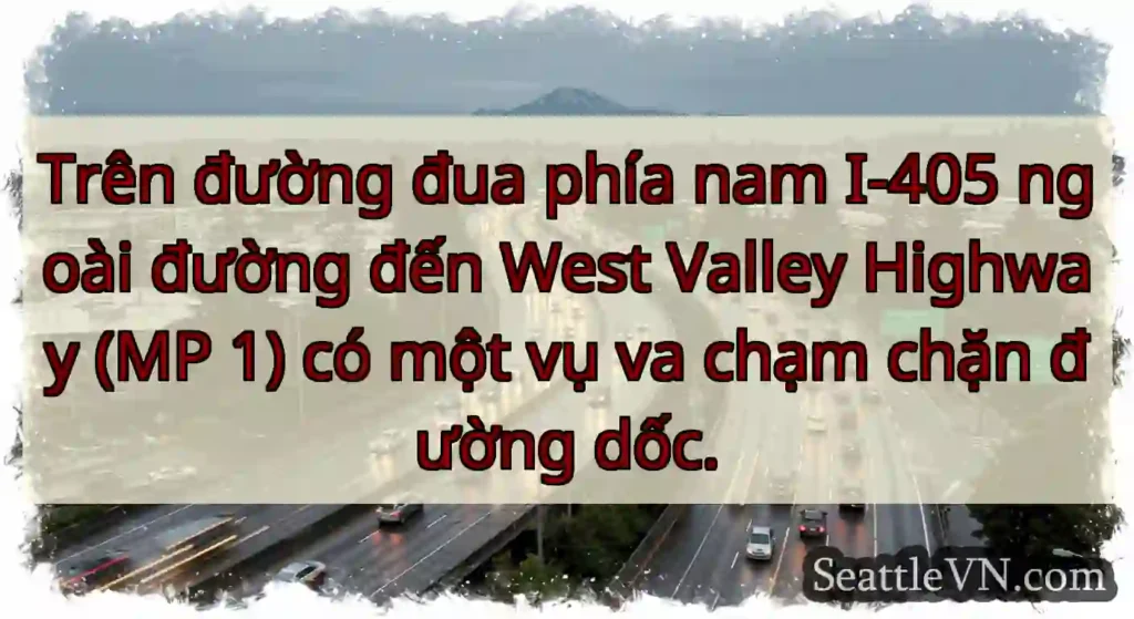 Trên đường đua phía nam I-405 ngoài đường đến