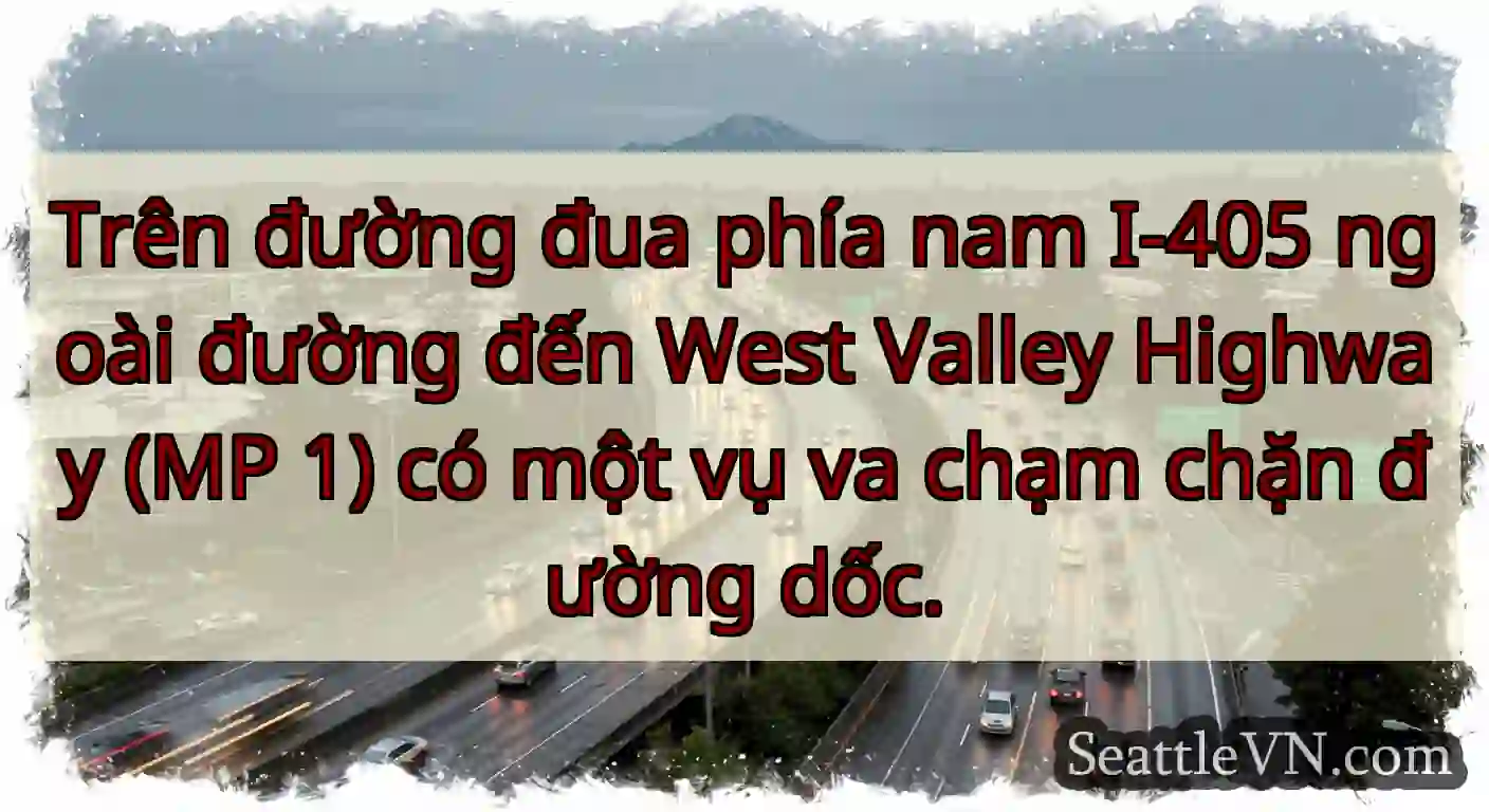 Trên đường đua phía nam I-405 ngoài đường đến