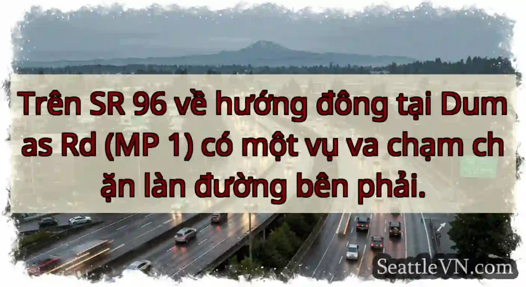 Trên SR 96 về hướng đông tại Dumas Rd (MP 1) có