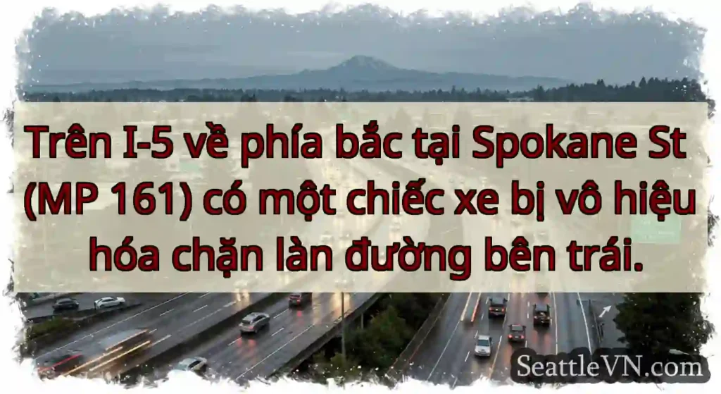 Trên I-5 về phía bắc tại Spokane St (MP 161) có