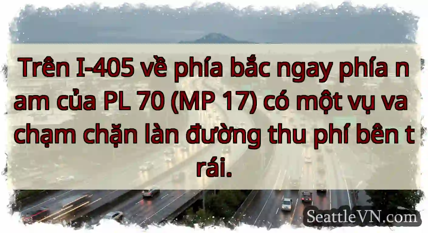 Trên I-405 về phía bắc ngay phía nam của PL 70