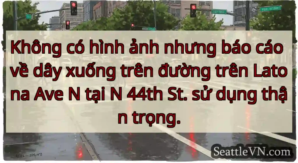Không có hình ảnh nhưng báo cáo về dây xuống trên
