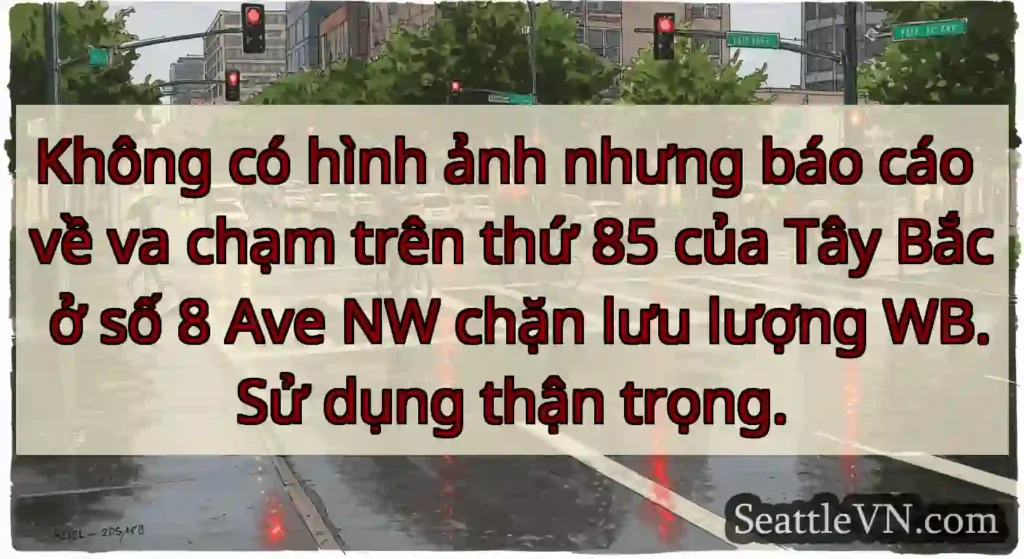 Không có hình ảnh nhưng báo cáo về va chạm trên