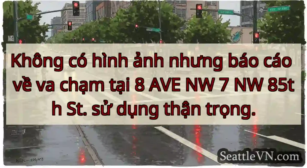 Không có hình ảnh nhưng báo cáo về va chạm tại 8