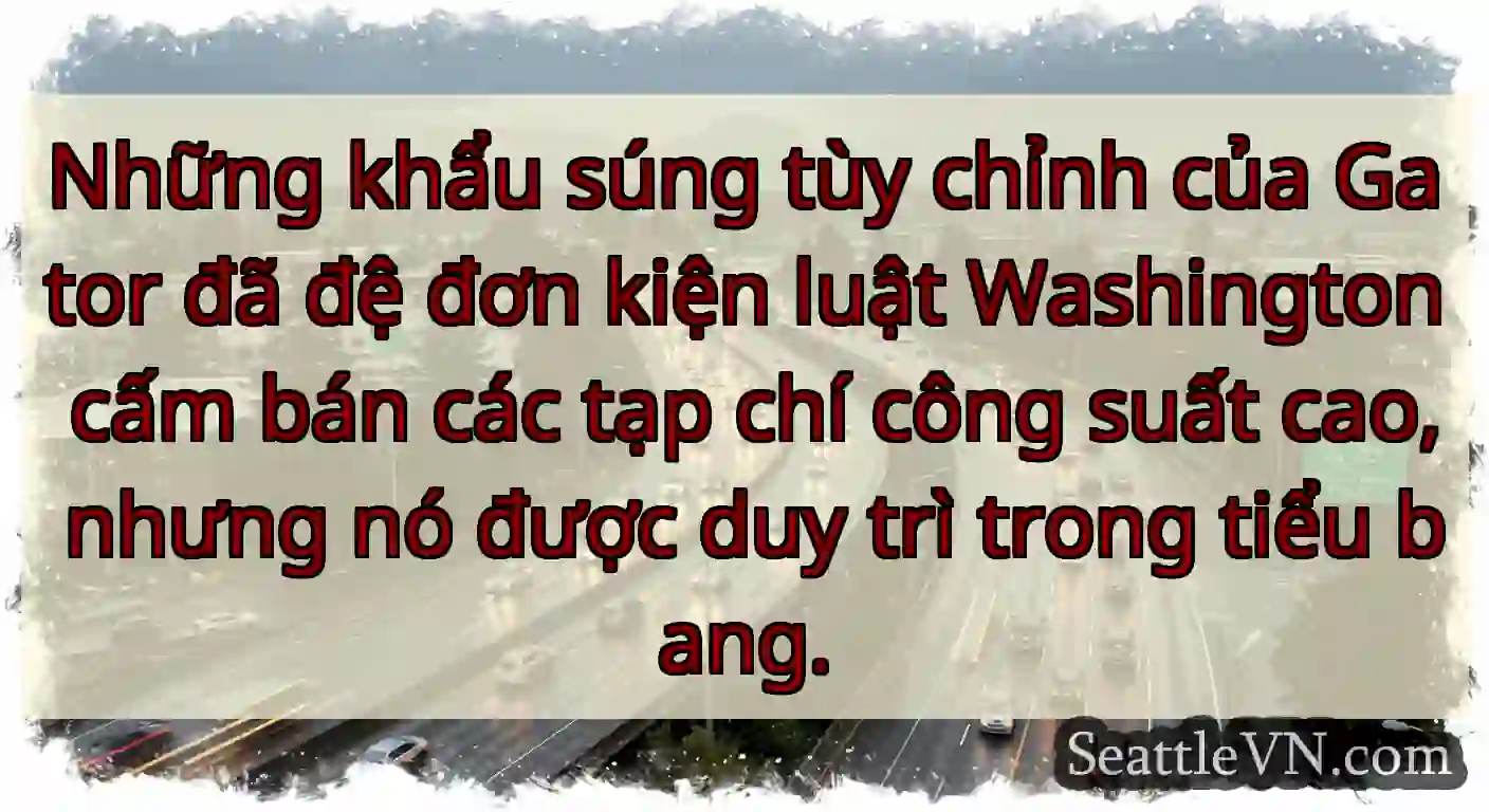 Những khẩu súng tùy chỉnh của Gator đã đệ đơn