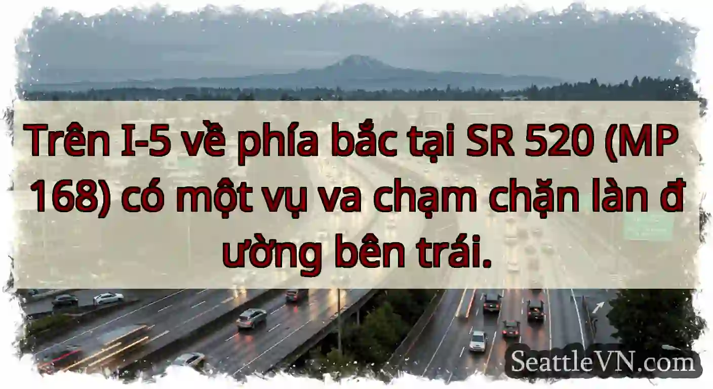 Trên I-5 về phía bắc tại SR 520 (MP 168) có một