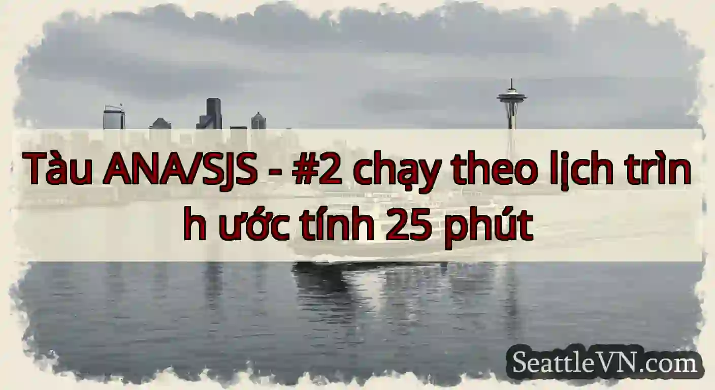 Tàu ANA/SJS - #2 chạy theo lịch trình ước tính 25