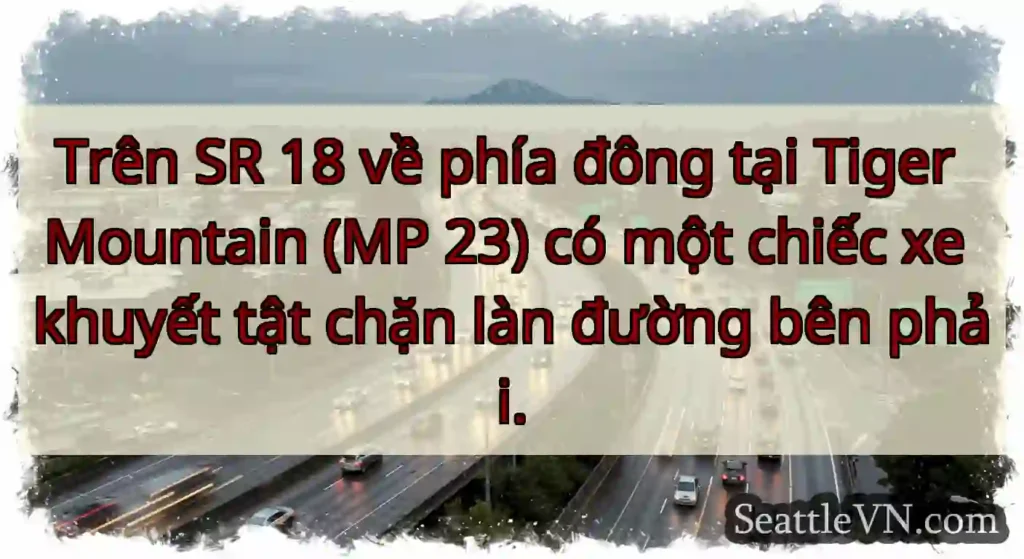 Trên SR 18 về phía đông tại Tiger Mountain (MP