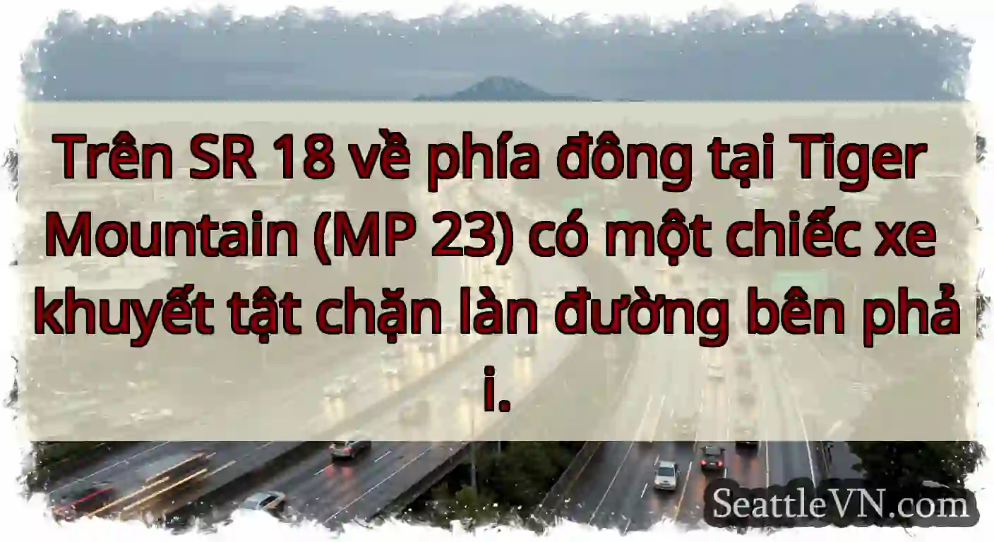 Trên SR 18 về phía đông tại Tiger Mountain (MP