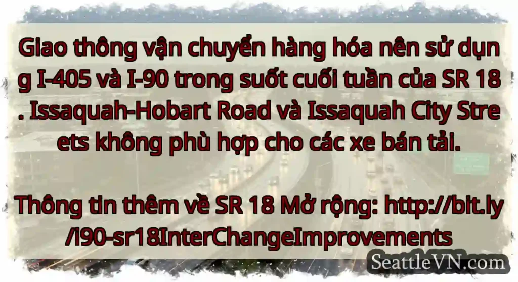 Giao thông vận chuyển hàng hóa nên sử dụng I-405
