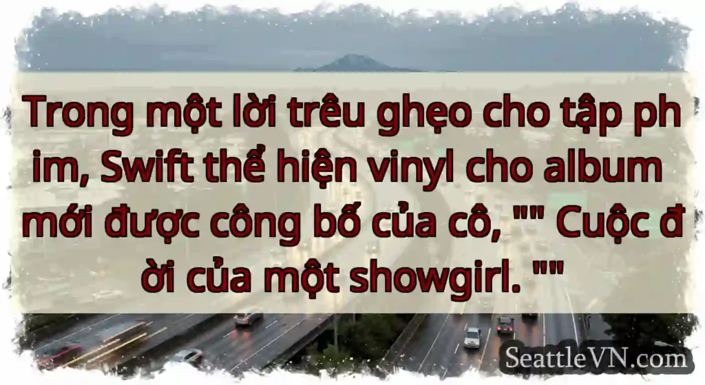 Trong một lời trêu ghẹo cho tập phim, Swift thể
