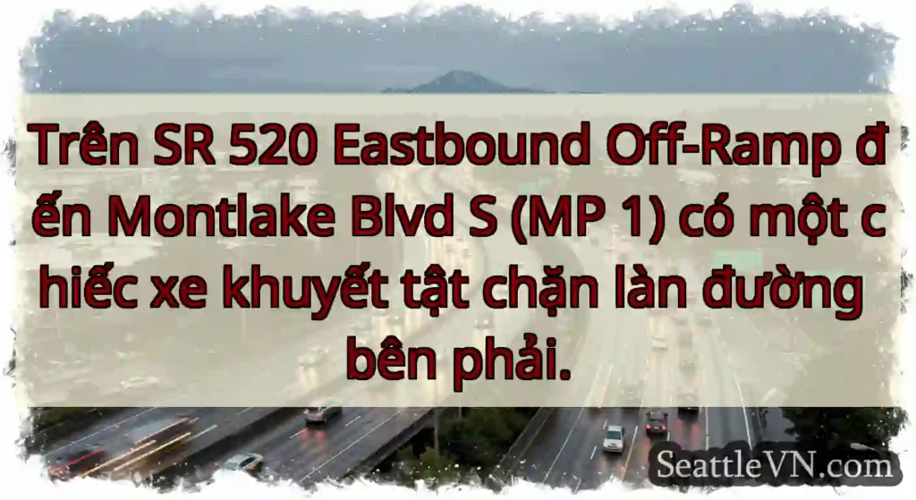 Trên SR 520 Eastbound Off-Ramp đến Montlake Blvd