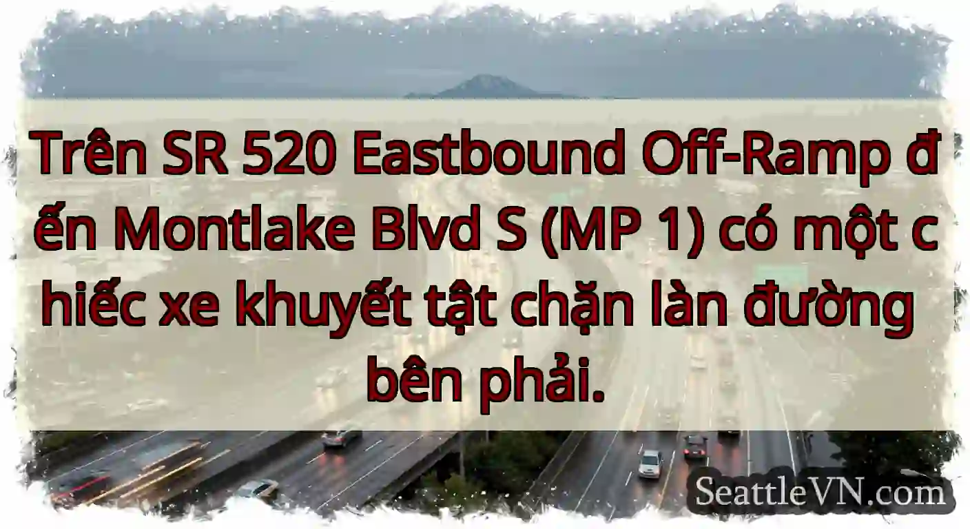 Trên SR 520 Eastbound Off-Ramp đến Montlake Blvd