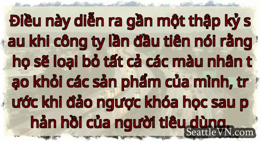 Điều này diễn ra gần một thập kỷ sau khi công ty