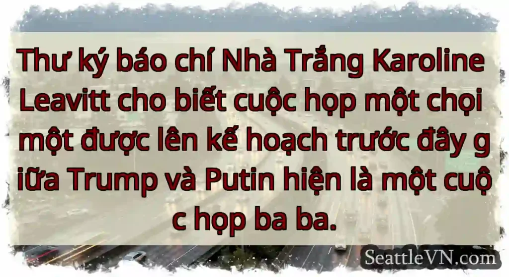 Thư ký báo chí Nhà Trắng Karoline Leavitt cho