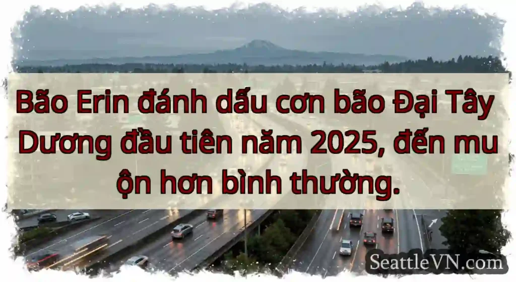 Bão Erin đánh dấu cơn bão Đại Tây Dương đầu tiên