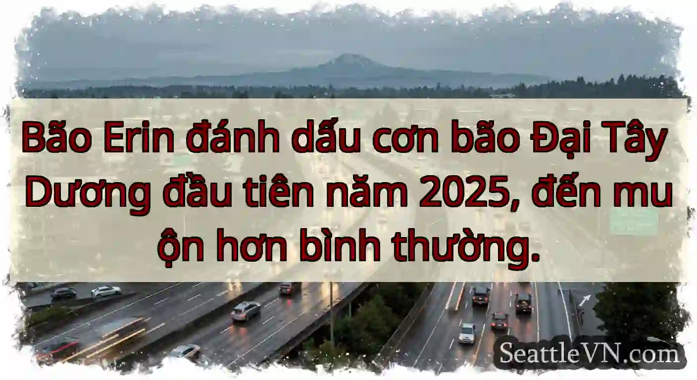 Bão Erin đánh dấu cơn bão Đại Tây Dương đầu tiên