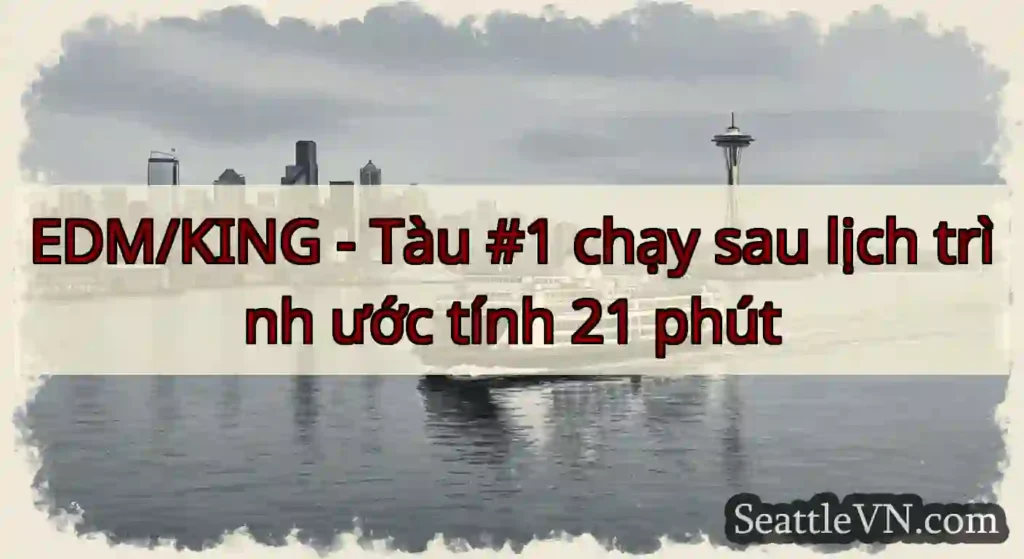 EDM/KING - Tàu #1 chạy sau lịch trình ước tính 21